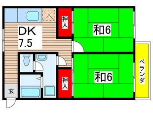 住吉ﾊｲﾂの物件間取画像